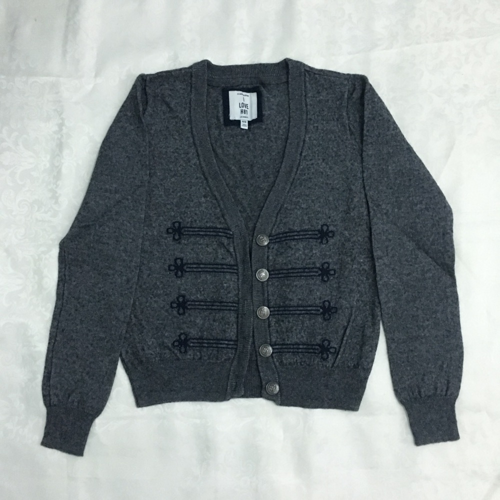 Forever 21 gray wool-blend cardigan